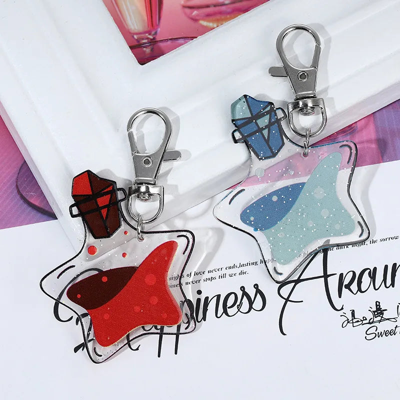 Personalized Make Acrylic Anime Keychain Customised Acrylic Keychain Custom