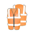 High Visibility Lightweight Polyester Reflective Safety Vest Windproof Water Proof Adjustable Winter Unisex Construction Workers