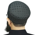 Fayyad Kufi Hat for Men Custom Traditional Islamic Prayer Cap Ethnic Muslim Hat Personalized Namaz Topi Embroidered Kufi Hat