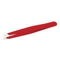 Whole sale Custom logo Custom design Customized Packing Slant Tip Red Enamel Tweezers