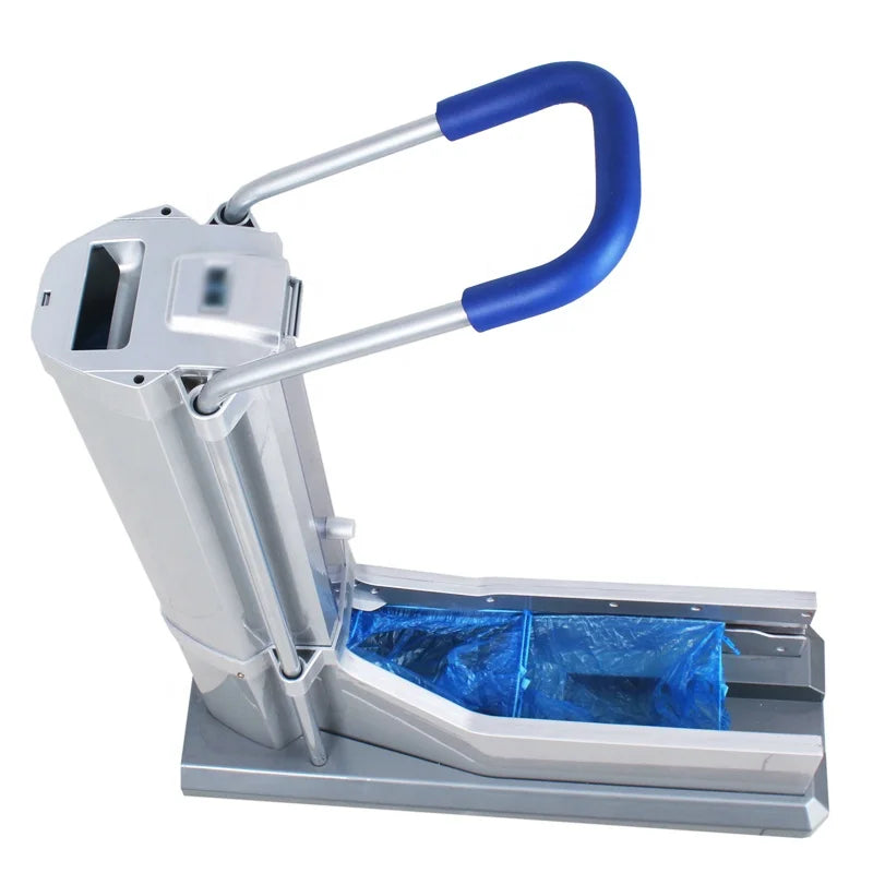 Factory Cheap No Electricity 100pcs Per Set Shoe Cover Dispensers Home Use Foot Covers Machine With Handrail
