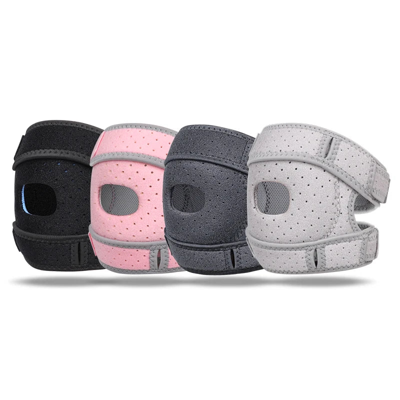 Melenlt Adjustable Sports Knee Support Strap Soft Patella Brace Bandage for Pain Relief and Outdoor Fitness Training