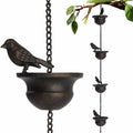 Bird Gutter Chain Outdoor Gutter Movable Gutter Downpipe Gutter Downspout Movable Rain Chime