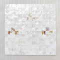 Wholesale Interior Decor SeaShell Mosaic With Lustre Mother of Pearl Shell Mosaic Tile Natural Crafts for Kitchen Balcony