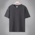 OEM Customized 180 Gsm Refreshing Short Sleeved T Shirt Men  Breathable Solid Color 100% cotton t shirt T-shirt
