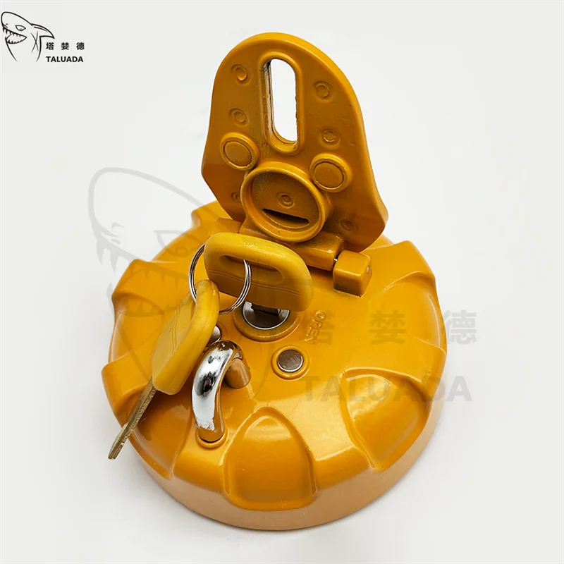 TALUADA Excavator Parts  for SY210 Fuel Tank Cover for SY215 SY135 Anti-theft Diesel Tank Cover