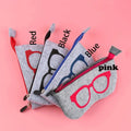Wholesale Protector Storage Portable Eyeglasses Bag Zipper Pouch Felt Sunglasses Box Case