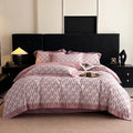 Digital Printing Home Textile 100% Cotton ODM/OEM Flat Sheet Fitted Sheets Pink Duvet Cover Sanding Pillowcase 4 PCS Bedding Set