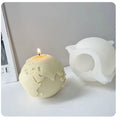 Moon Candle Molds 3D Moon Shaped Epoxy Resin Mold Exterior of Moon Model Aromatherapy Mold Silicone Chocolate Candy Cake Fondant
