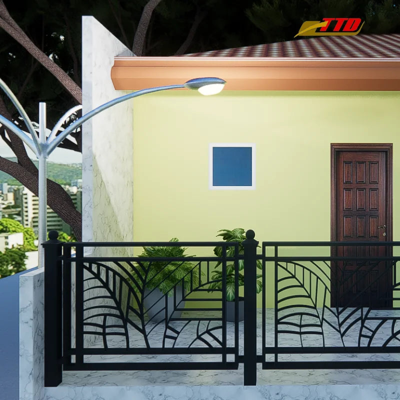 Modern Wrought Iron Balcony Railing Design for Vietnamese Villas with Stylish Compact Wide Solutions TTD Brand 1 Year Warranty
