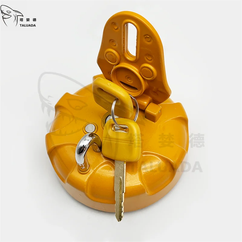 TALUADA Excavator Parts PC200 Fuel Tank Cover PC200-8 PC240 PC120 PC200-7 PC130 Anti-theft Diesel Tank Cover