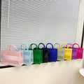 Summer Fashion Big Capacity PVC Plastic Shopping Tote Bag Rubber Silicone Rubber Beach Bag Women