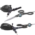 Straight Nose Grounded Hemostats for Micro Welding (Black Handles)