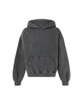 Casual Winter Heavyweight Acid Wash Hoodie High Street Custom Logo 3D Embroidery Puff Print Stone Wash Solid Women Knitted