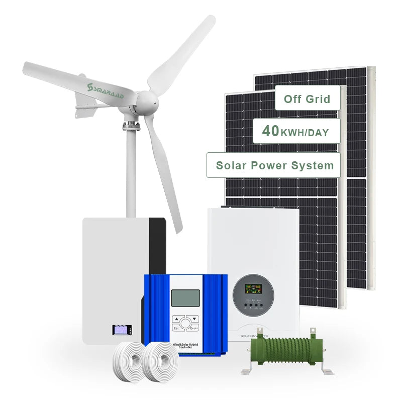 Overseas Warehouse Shipped SM3-1500W Off-Grid Wind Power Generation System 3-Day Delivery to Europe