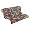 Made in Germany - Luxury Wallpaper rolls Floral Brown Grey Red Black Non Woven Contract Wallpaper for Hotel - 1005 x 053 m