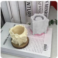 Wreath Girl Silicone Mold Handmade Desktop Decoration Plaster Epoxy Resin Pen Holder Flower Pot Micro Landscape Mold