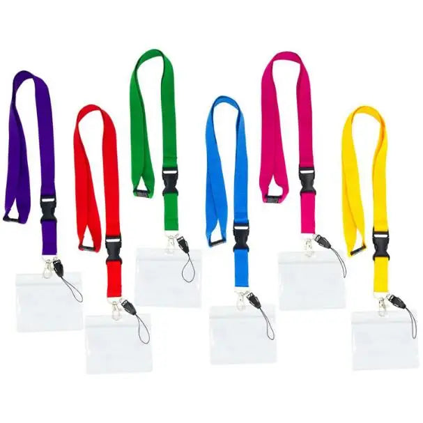 Blank Lanyard with Pvc Pouch Pure Lanyard for Promotion ID Card Hold