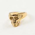 Punk Style Personalized Design 18K Gold Plated Stainless Steel Geometric Ring for Unisex