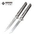 2026 New Design CNC M390 Steel Outdoor Folding hunting Survival Knife Titanium Alloy CT-4 Handle for Camping Easy to Carry