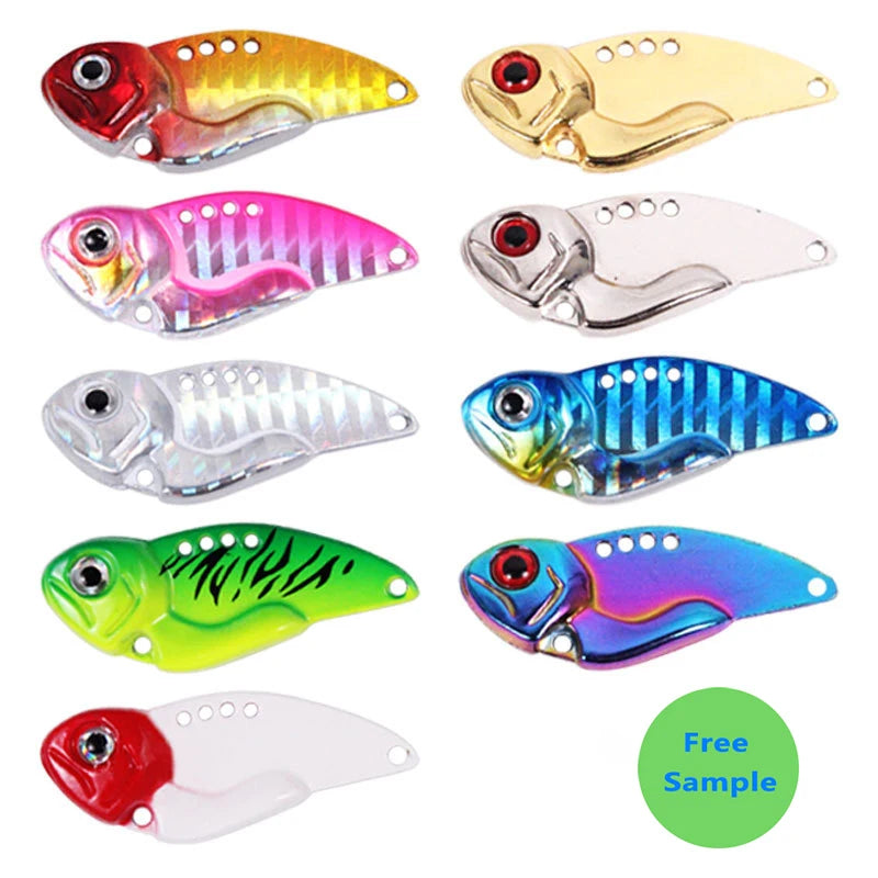 Hessen Zinc Alloy & High Carbon Steel Casting Vibra Lure Thin Back Rotator 20g Freshwater Pike & Bass Hard Bait Lake Fishing
