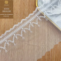Polyester Filament Mesh Lace for Clothing & Home Fabric Accessories Water-Soluble Embroidery Barcode Lace for Shoes Bags