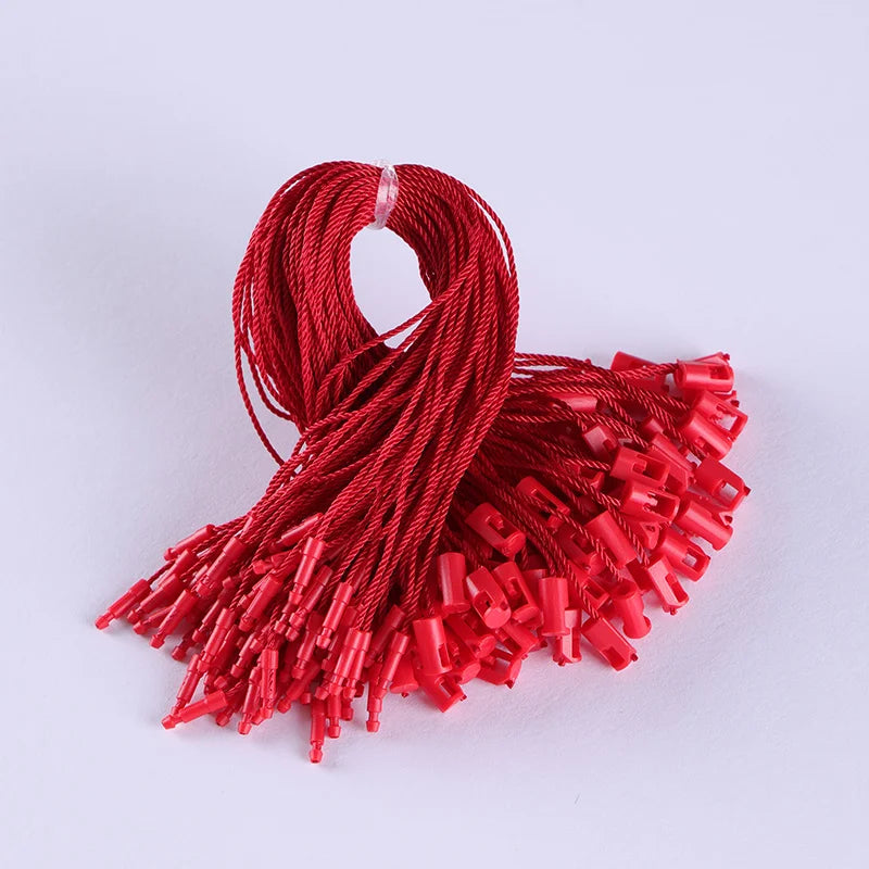Factory Direct Sales Security Seal Hang Tag String Plastic Seal 1mm 2mm Brand Seal String Label