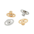 Brass Diy New Replacement Pierced Earring Backings Secure for Studs Butterfly and Heart Earring Stopper