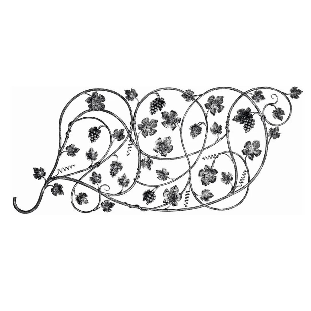 Wrought Iron Components Forged Elements 800x1500mm Forged Rosette  for Gate  Fence Railing Handrail Balustrade