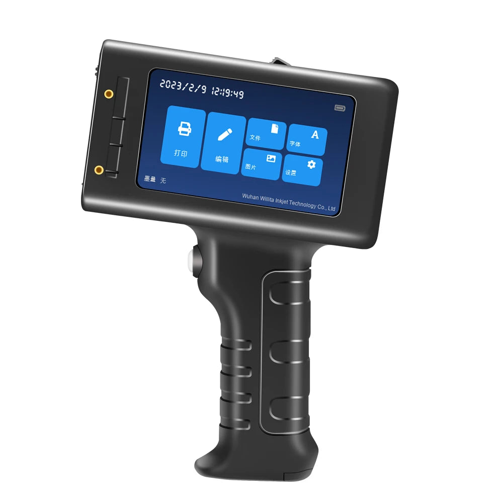 Willita 12.7mm Fast Dry Portable Intelligent Printing on Metal Pipe Steel Fabric Upgraded Handheld Inkjet Printer Gun