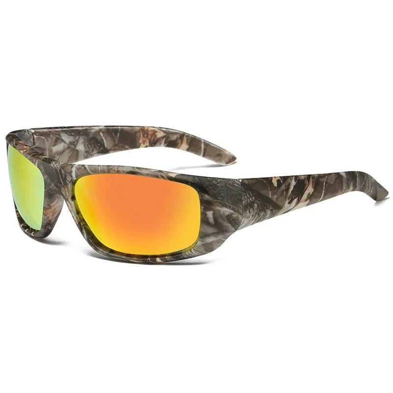 Logo Custom 2026 Fashion Square Sports Cycling Sun Glasses UV400 Color Film Fishing Polarized Sunglasses for Men Women