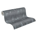 Made in Germany - Wallpaper rolls Banana Leaf Black Anthracite - Non Woven Vinyl - Wallpaper Leaves for Walls - 1005 x 053 m