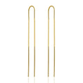 CANNER 925 Sterling Silver Long Chain Tassel Threader Earrings Wire 18K Gold Minimalist Snake Earrings Stud Find Jewelry Women