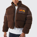 OEM/ODM Custom Men's Waterproof 75% Down Parka Coat with Stand Collar Zipper Closure Casual Style