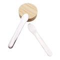 Skylark Silver 304 Stainless Steel Long Flat Sanitary Anti-Contamination Eye & Facial Cream Scoop
