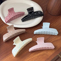 Dowell Wholesale Korean Style Resin Hair Claw Clip Irregular Graffiti Trapezoid Design Large Shark Clip for Women