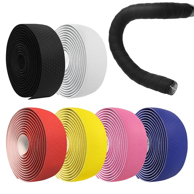 BUCKLOS Road Bicycle Tape Mamba Pattern Bicycle Handlebar Tape Breathable Shock-absorbing Bicycle Handlebar Tape