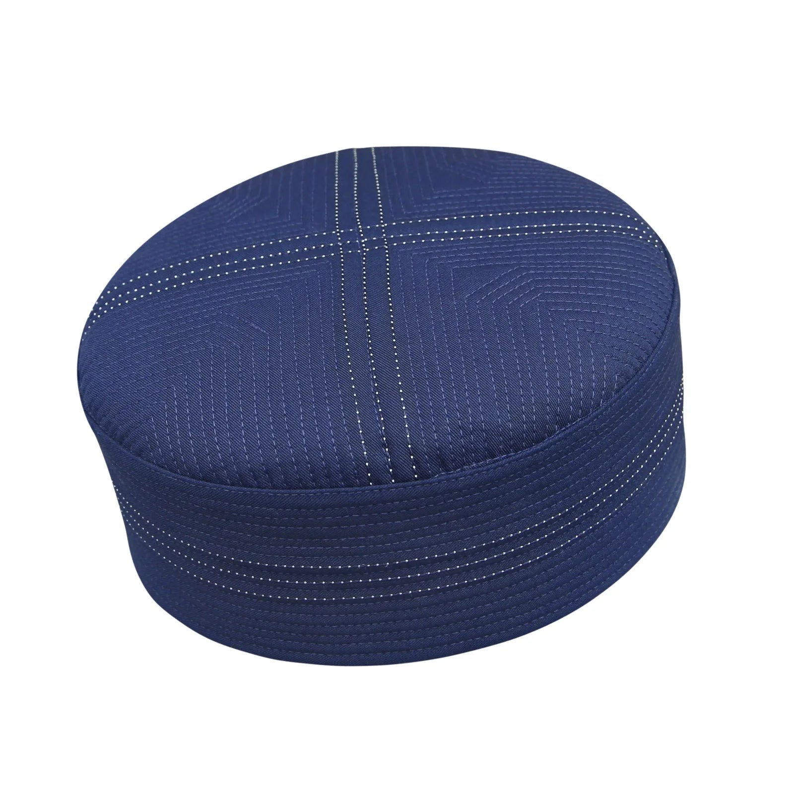 Traditional Islamic Hadi Mens Kufi Hat Premium Polyester Cotton Casual Style Prayer Cap with Customizable Logo for Spring