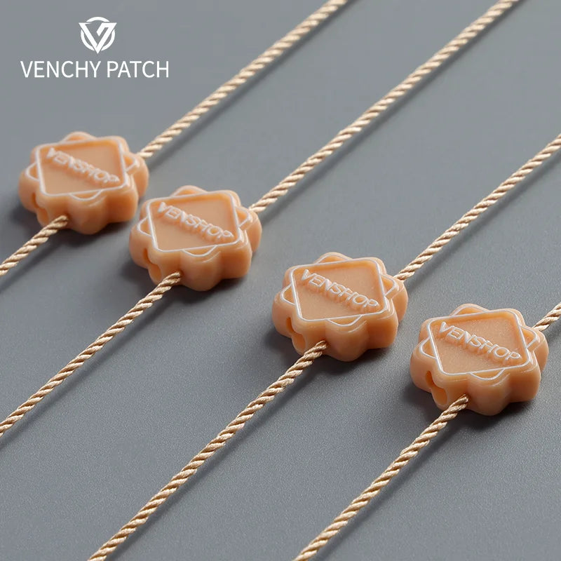 Wholesale Custom Name Logo Seal String Hang Tag for Garments