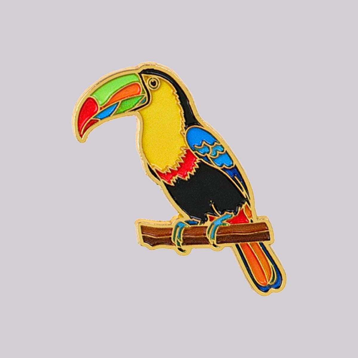 Parrot Bird Enamel Pin Colorful Brooch Lapel Pins Badge on Backpack Clothing Accessories Fashion Jewelry Friends Gifts MegaBDM