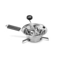 Italian 24cm Stainless Steel Manual Eco-Friendly Mirror Polished Folding Support Food Chopper Vegetable Slicer Ice Fruit Tools