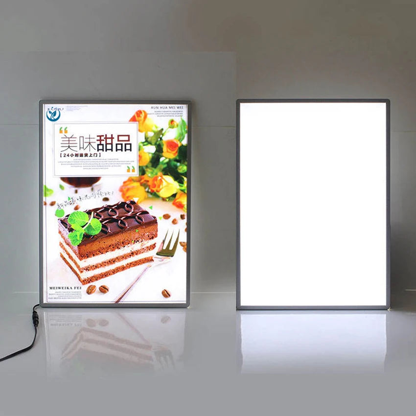 Manufacturer's Ultra-Thin LED Slim Snap Frame Indoor Advertising Light Box for Store A1/A2/A3/A4 Series