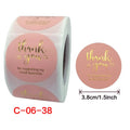 CMYK Color Envelope Paper Bag Gift Tag Merry Christmas Stickers Roll Adhesive Waterproof Vinyls for Mascara and Wigs