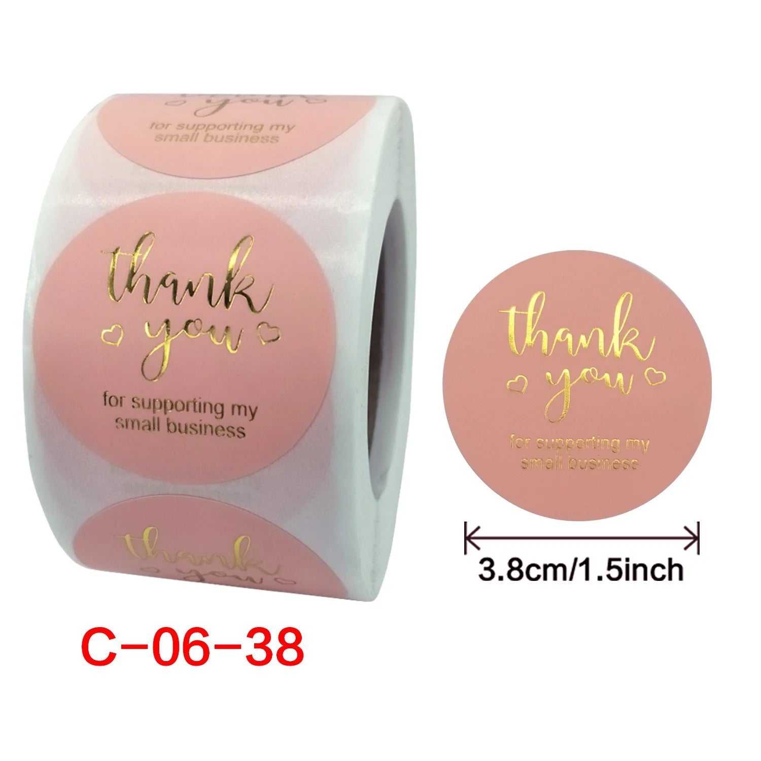 CMYK Color Envelope Paper Bag Gift Tag Merry Christmas Stickers Roll Adhesive Waterproof Vinyls for Mascara and Wigs
