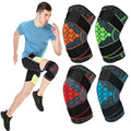 Nylon Knee Compression Sleeve Sports Knee Brace for Arthritis Support Injury Protection and Pain Relief MegaBDM