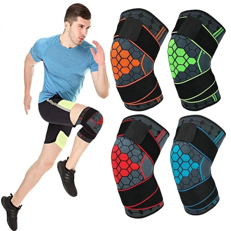 Nylon Knee Compression Sleeve Sports Knee Brace for Arthritis Support Injury Protection and Pain Relief MegaBDM
