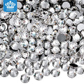 Blinginbox Wholesale P01 Crystal Non-Hotfix Nail Gems  Loose Silver Foil Back Crystal Rhinestones for Nail Art