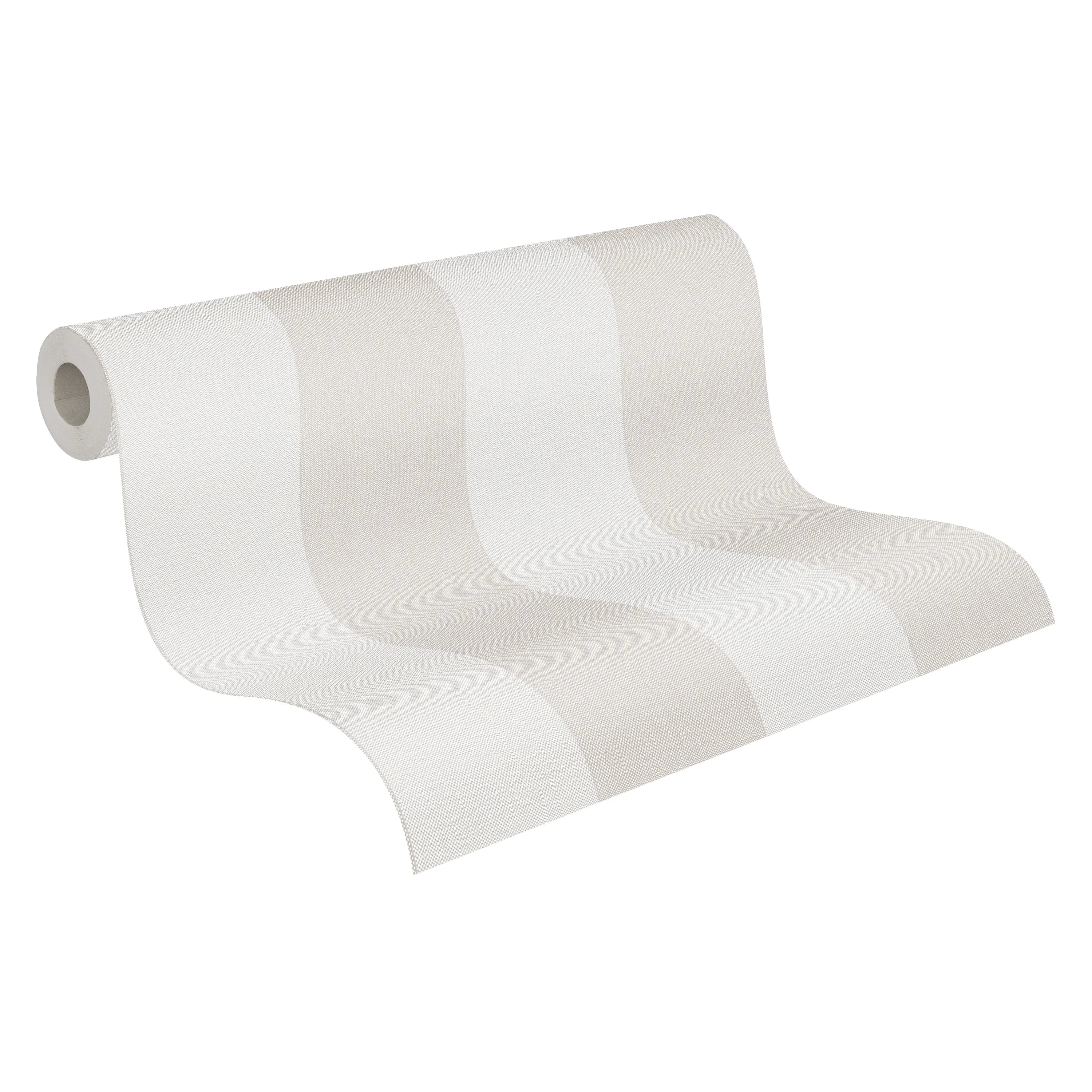 Made in Germany Modern Wallpaper Rolls Stripes Cream Beige Non Woven Vinyl Living Room & Kitchen 1005 X 053 m