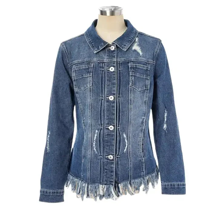 Suppliers Custom Denim Cotton Fabric Jackets with Pigment Wash Durable Mens Jean Denim Jacket for Stylish Casual and Outdoor