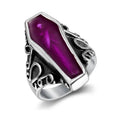 Low MOQ Jewelry Tarnish Free Stainless Steel Men Mummy Vampire Coffin Ring